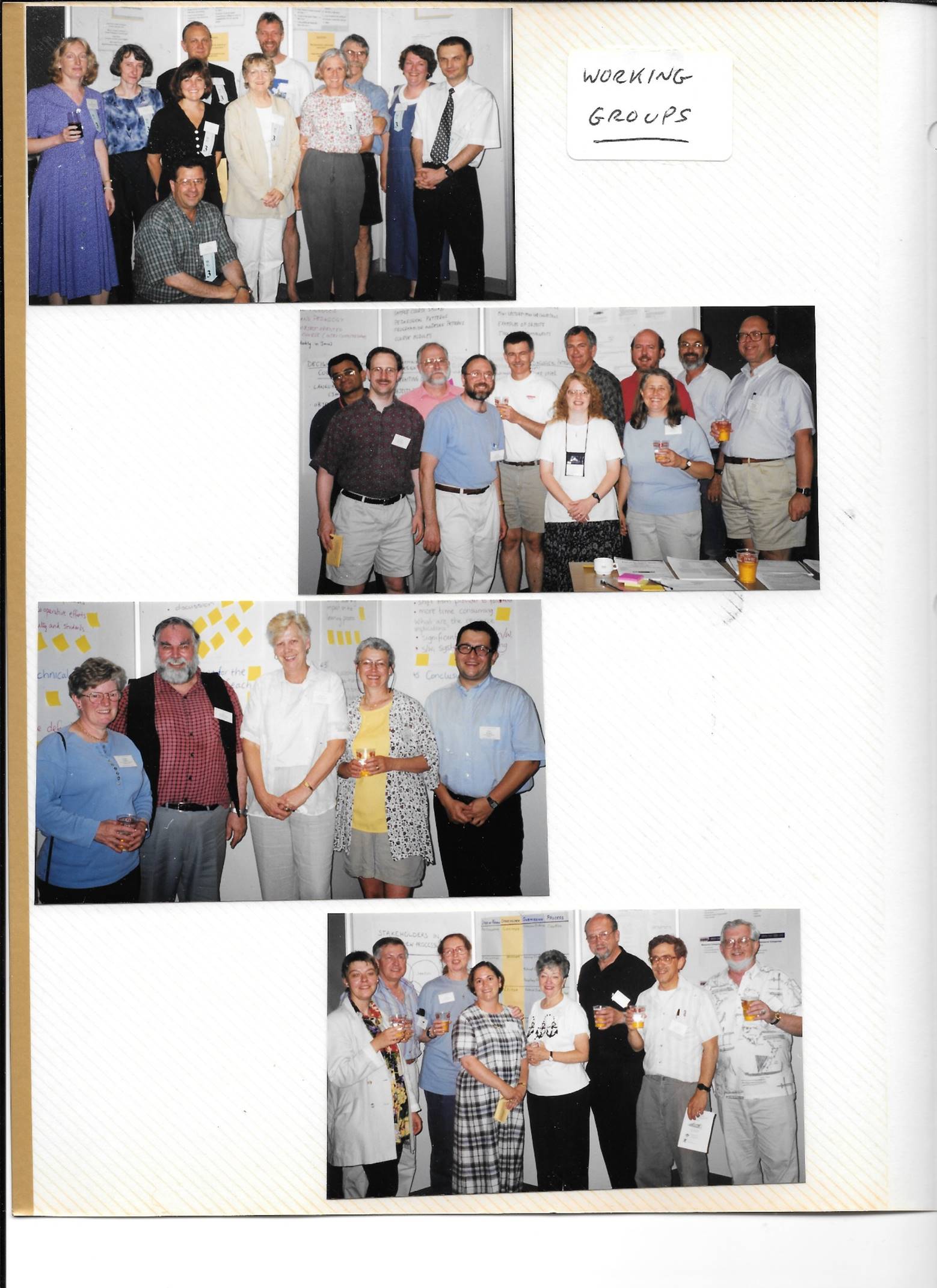 ITiCSE-1999 Working
Groups